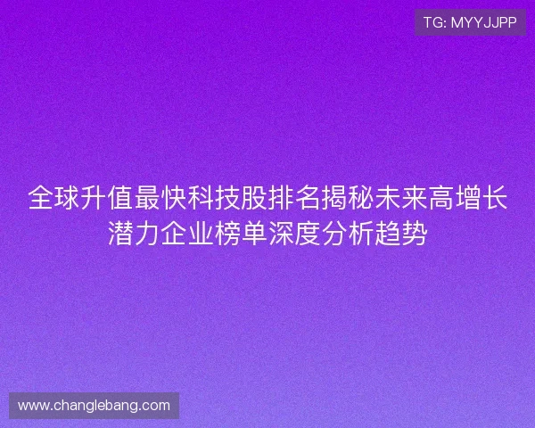 全球升值最快科技股排名揭秘未来高增长潜力企业榜单深度分析趋势